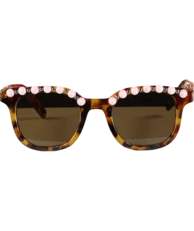 freda banana Brown Jules Tortoise Sunglasses