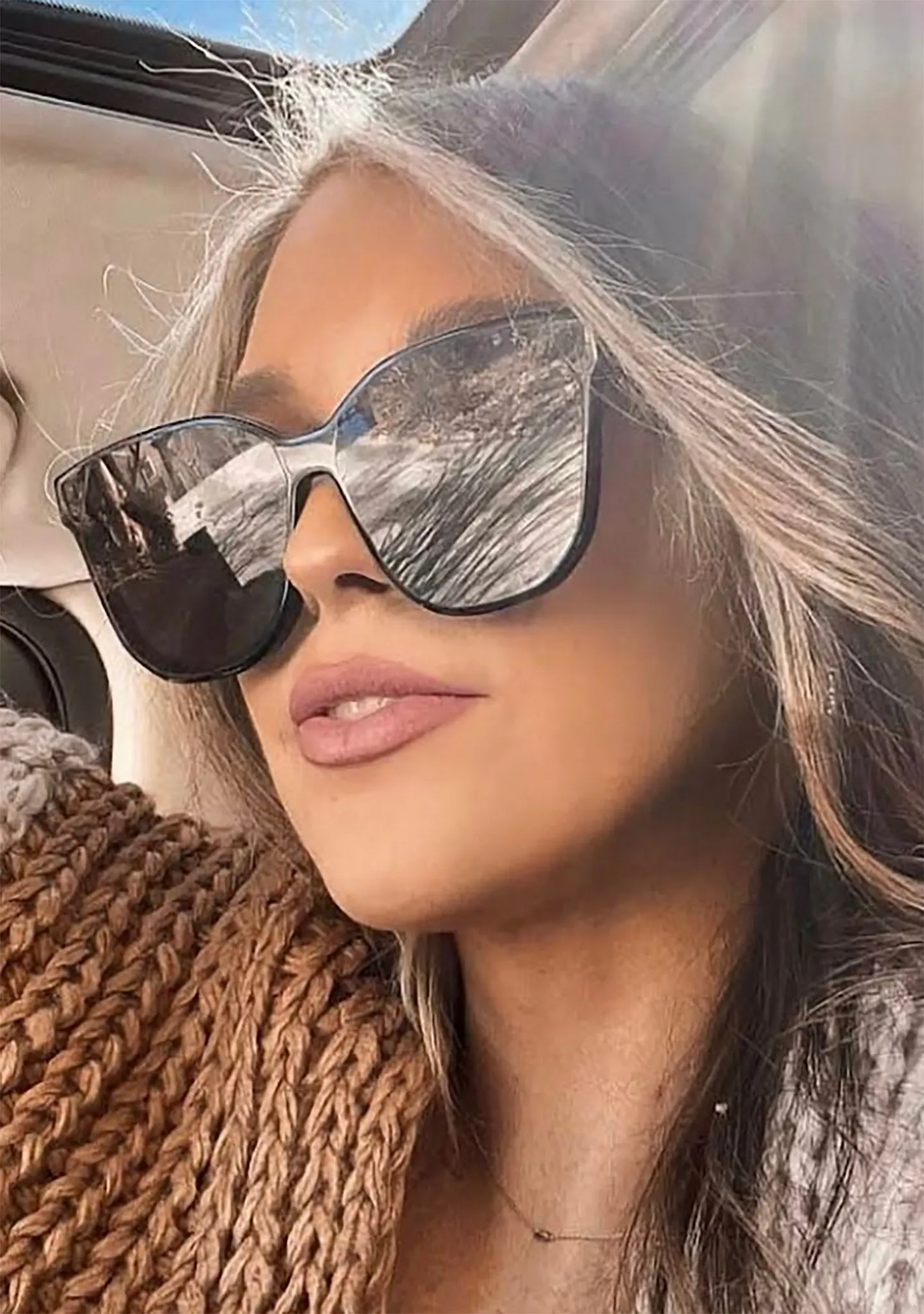 Gia Sunglasses in Black/Grey