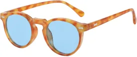 Gleyemor Vintage Polarized Sunglasses for Men Round Sunglasses UV400 Protection Retro Hand-crafted Acetate Frame