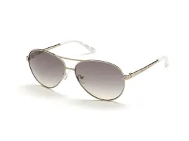 Guess Ladies Rose Gold Tone Square Sunglasses