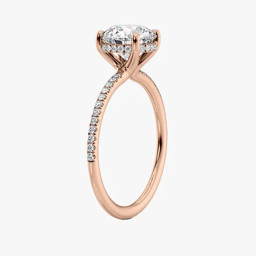 Hidden Halo Pavé Engagement Ring