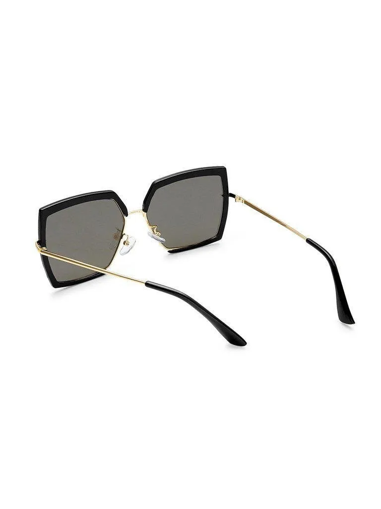 Irregular Flat Lens Sunglasses