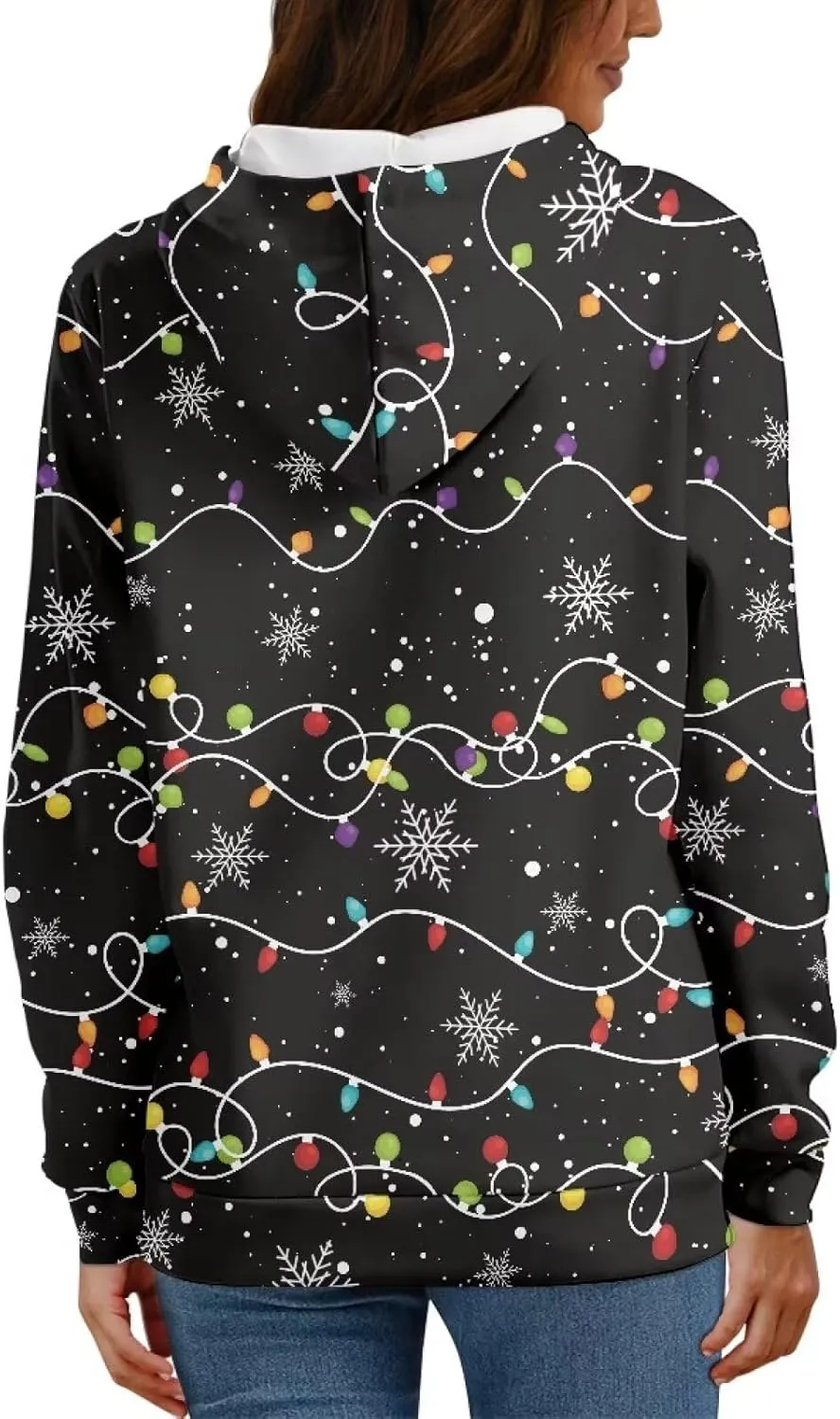 JEOCODY Women Casual Hoodie Long Sleeve Sweatshirt with Pocket