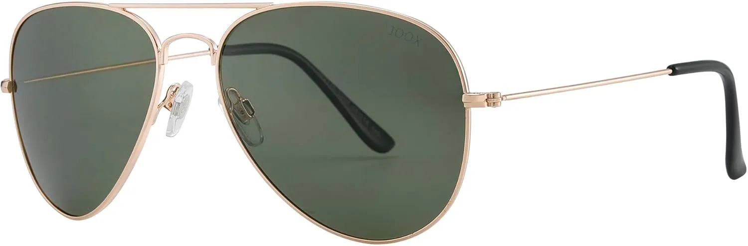 JOOX Polarized Aviator Sunglasses for Women Men, UV400 Protection Lens and Lightweight Metal Pilot Frame