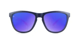 Knockaround Star Spangled Premiums Blue Matte Frame - Blue Moonshine Lens - Polarized Sunglasses
