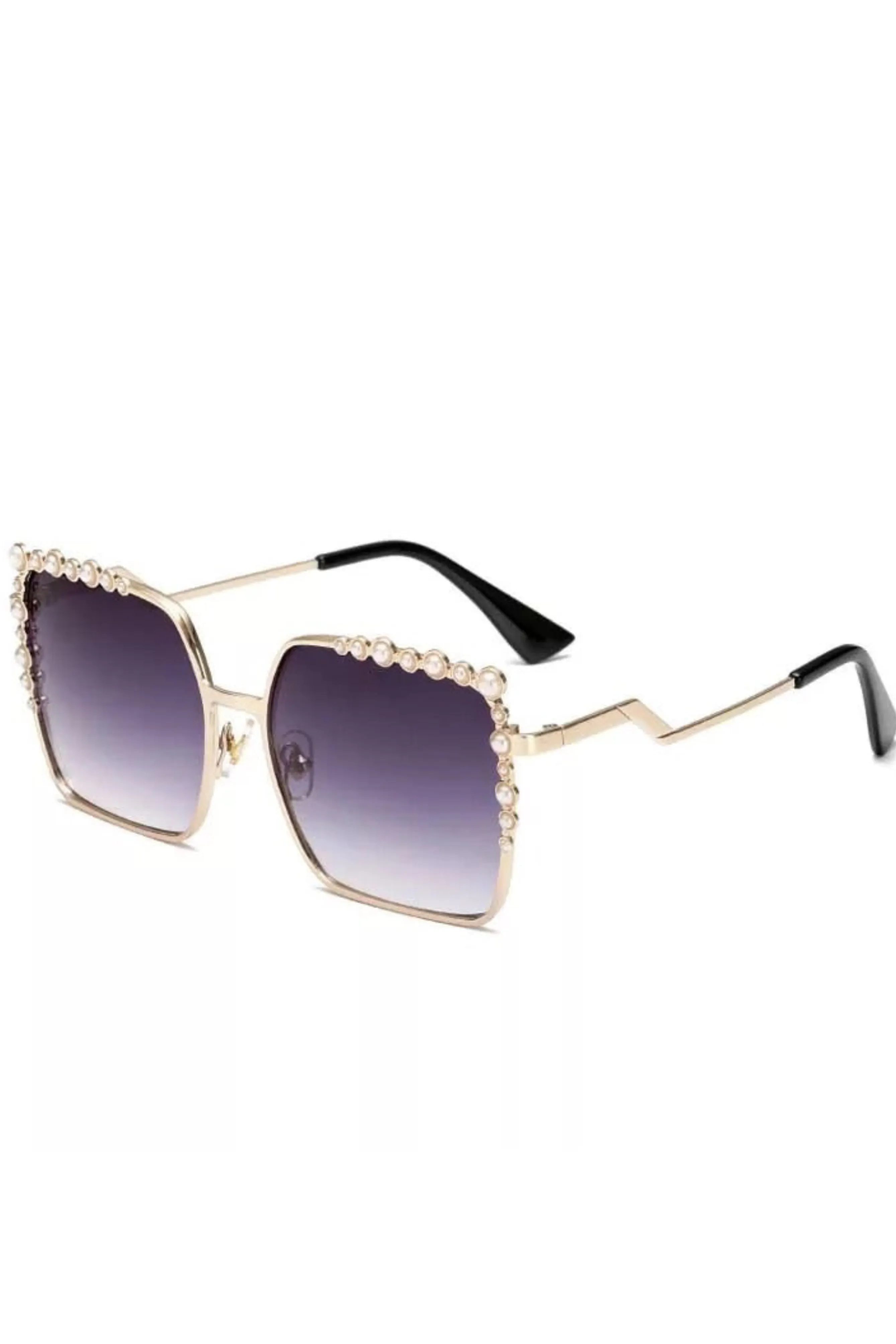 LAMIS SQUARE WITH SIDE PEARLS SHADES ORANGE