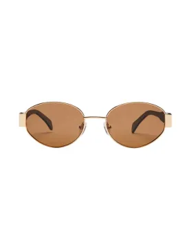 Lennox Sunnies in Gold/Brown