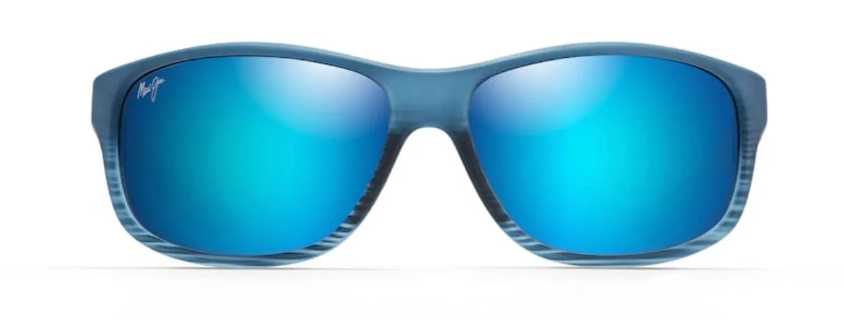 Maui Jim KAIWA CHANNEL Polarized Wrap Sunglasses