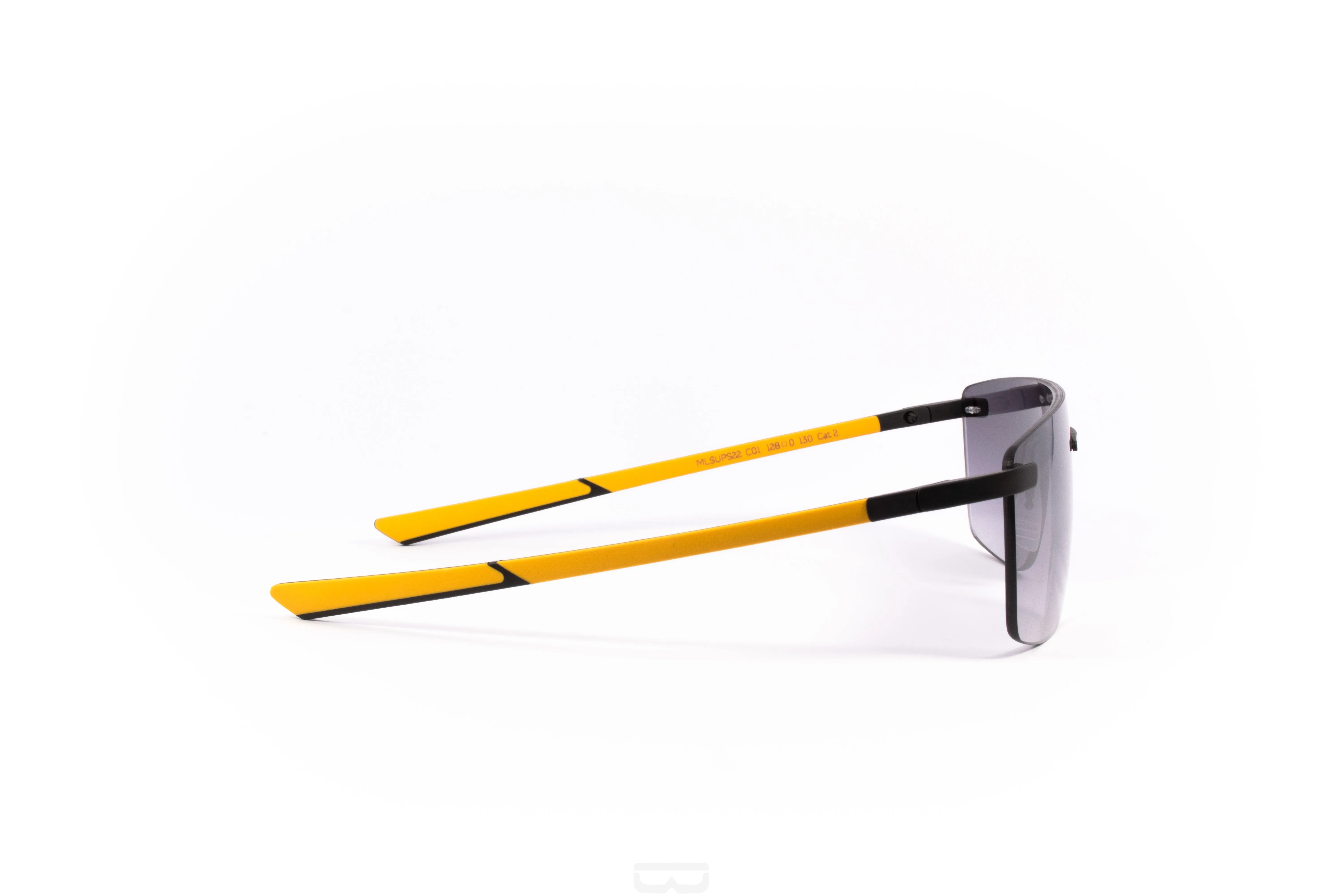 MCLAREN SUNGLASSES - MLSUPS22 (MATTE BLACK/YELLOW)