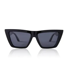 melrose black solid grey sunglasses