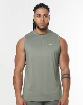 Mens Sport Muscle Tank - Sage