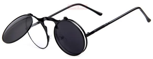 MERRY'S VINTAGE STEAMPUNK Sunglasses round Designer steam punk Metal Women Coating Sunglasses Retro CIRCLE SUN GLASSES