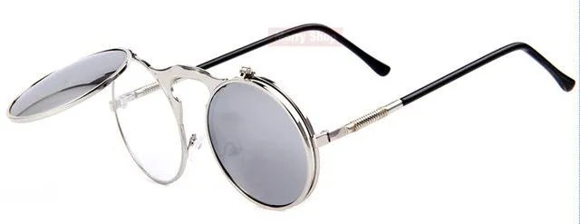 MERRY'S VINTAGE STEAMPUNK Sunglasses round Designer steam punk Metal Women Coating Sunglasses Retro CIRCLE SUN GLASSES