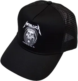 Metallica in Vertigo Skull Official Black Snapback Trucker Hat Black