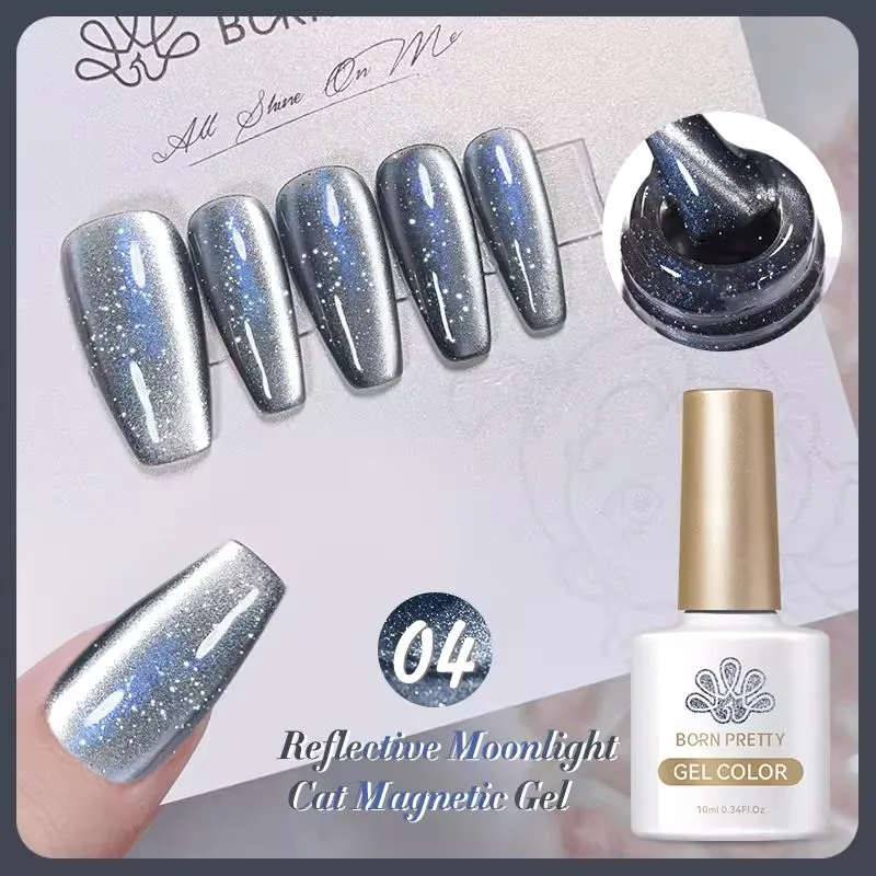 Moonlight Diamond Reflective Cat Eye Magnetic Gel Polish Born Pretty