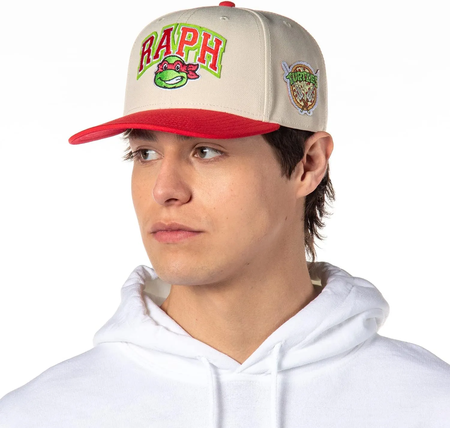 Nickelodeon Mens' Teenage Mutant Ninja Turtles Embroidered Classic Precurve Snapback Hat