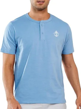 NORTHYARD Men's Henley Shirts Casual Short Sleeve Heavy Cotton T-Shirts Solid Basic Summer Tee Tops
