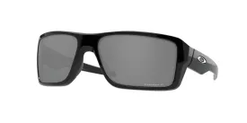 Oakley Mens Double Edge Polished Black Frame - Prizm Black Lens - Polarized Sunglasses