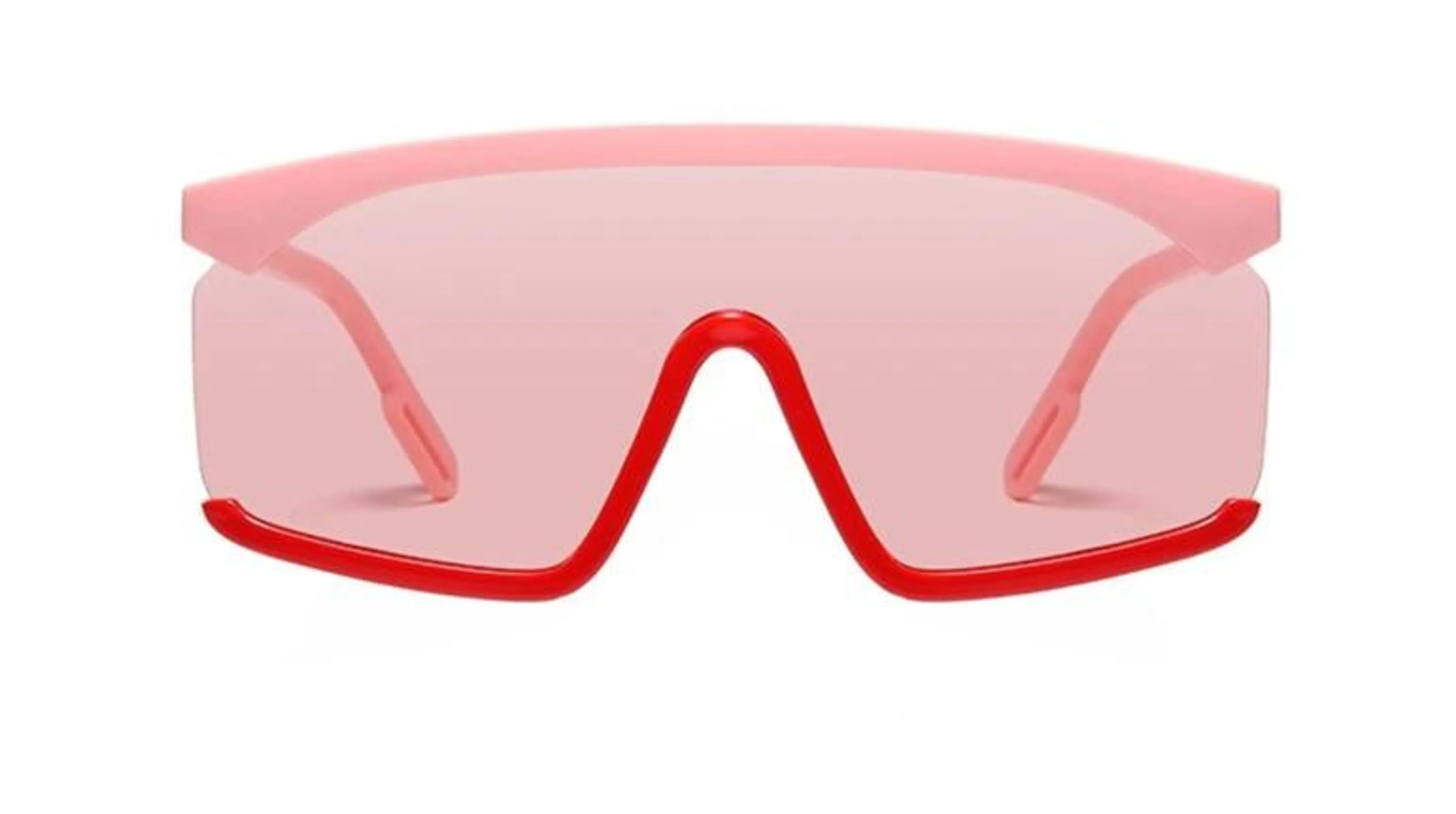 Oversized Shield Style Gradient Sunglasses