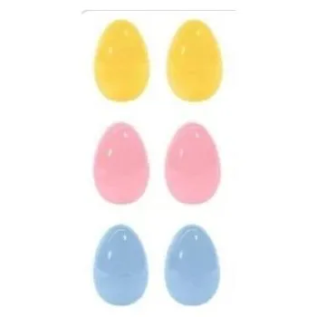 Plastic Eggs Pastel 6pc