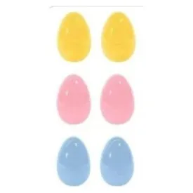 Plastic Eggs Pastel 6pc