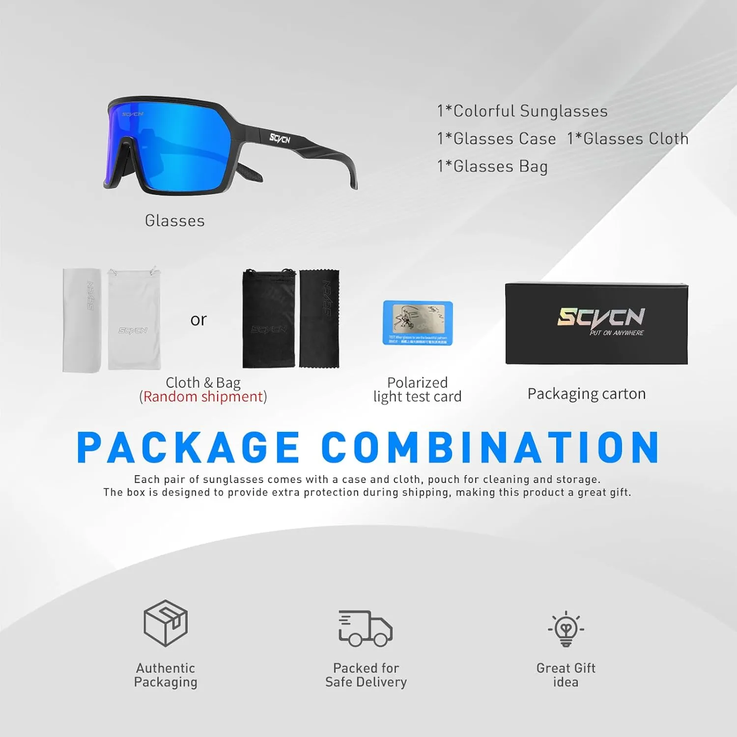 Polarized Cycling Glasses Sport Sunglasses MTB BMX Men Women Running Driving Fishing Golf S61