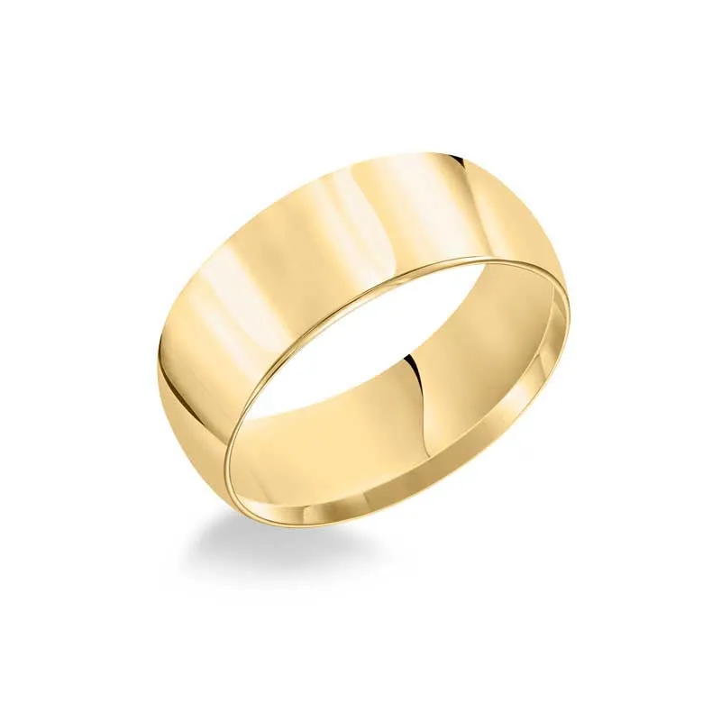 Polished Low Round Profile Comfort Fit Wedding Band