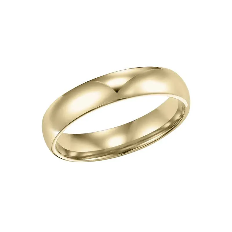 Polished Low Round Profile Comfort Fit Wedding Band
