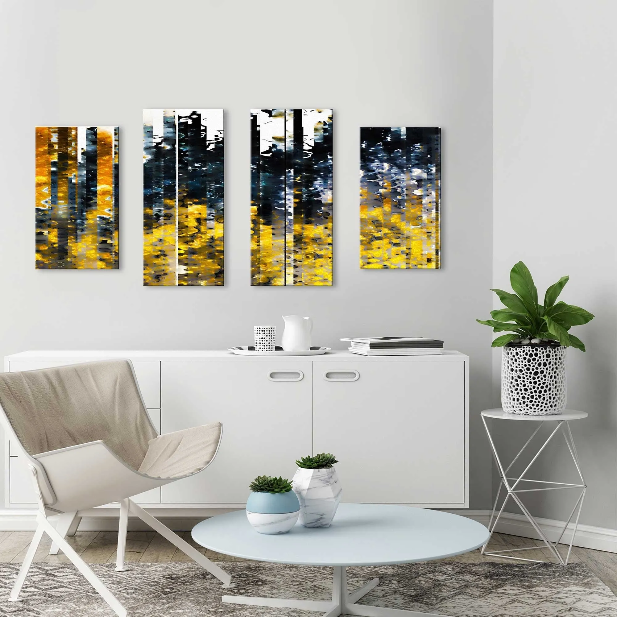 "1 Peter 1 7 Tested By Fire MAX" 4 Piece Print on Canvas