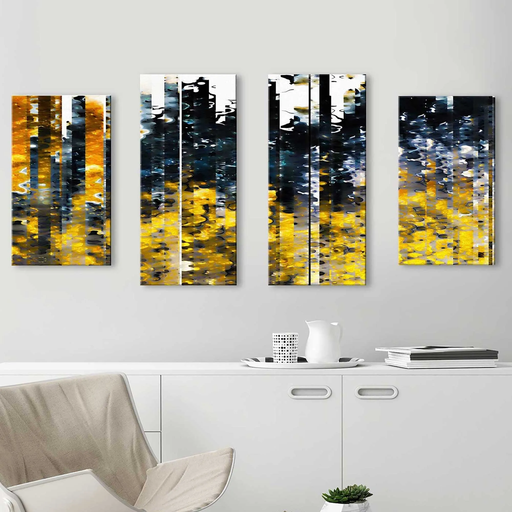"1 Peter 1 7 Tested By Fire MAX" 4 Piece Print on Canvas