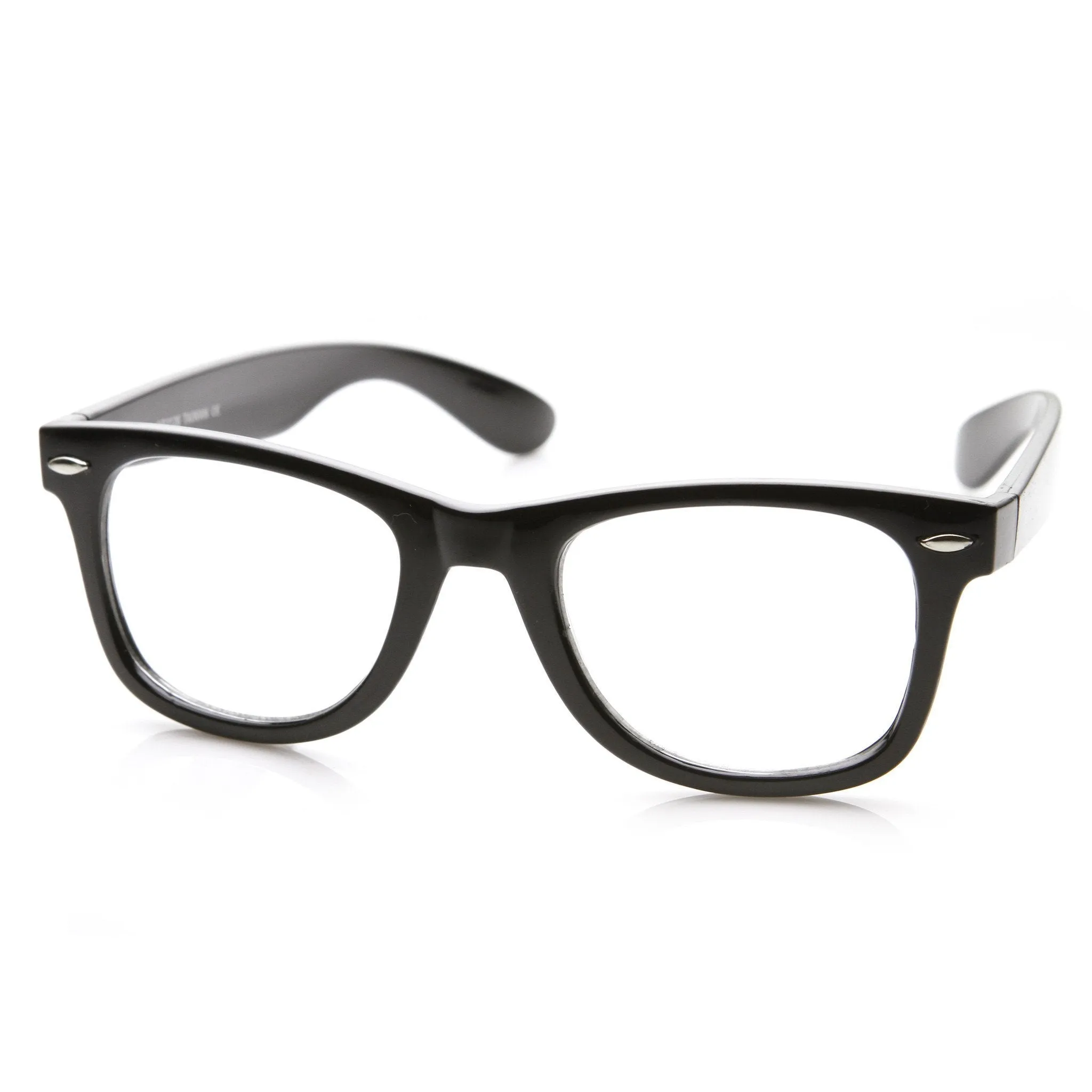 Retro Classic Horned Rim Frame RX Optical Clear Lens Glasses