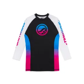 Retro Gradient Training Rash Guard LS (Blue-Pink)(Ambassador)