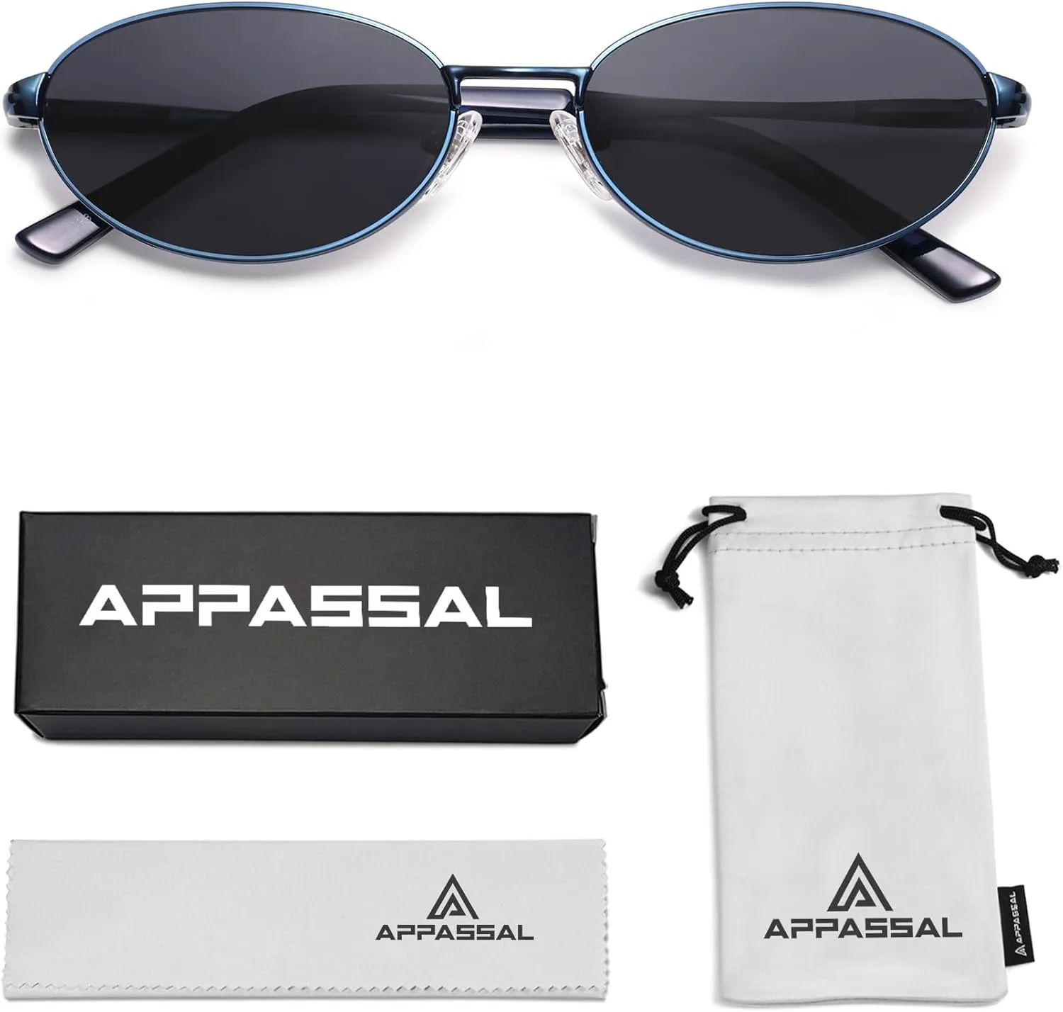 Retro Oval Sunglasses for Women Mens with Spring Hinge Sunnies AP3696