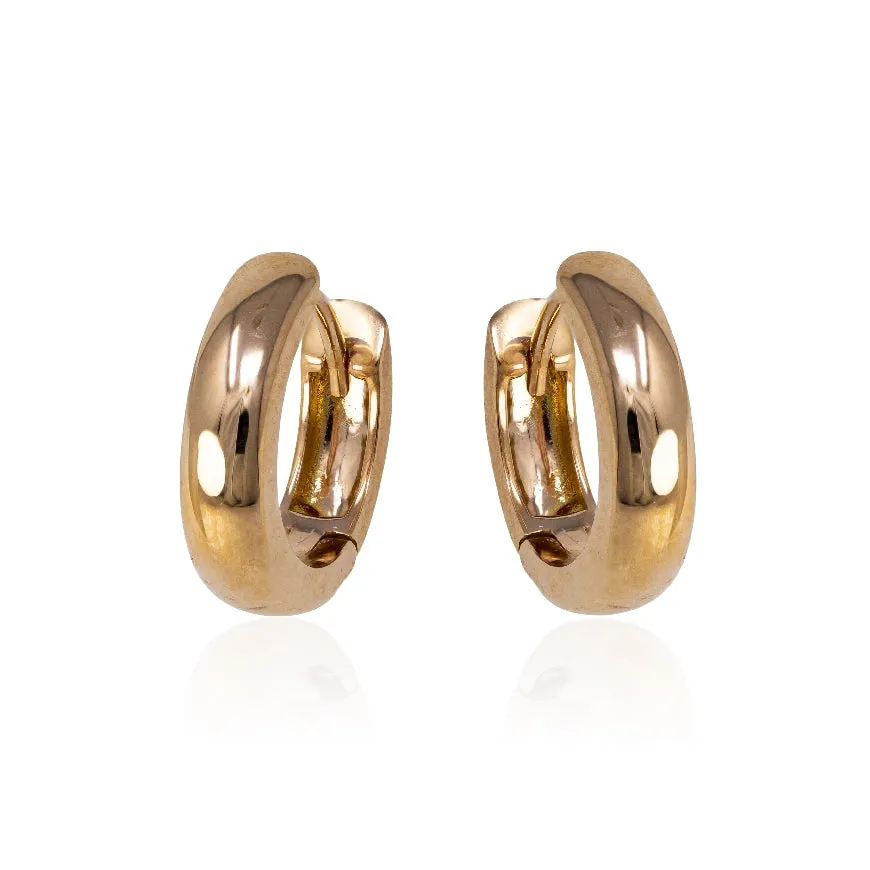 Rose Gold Huggies Earrings