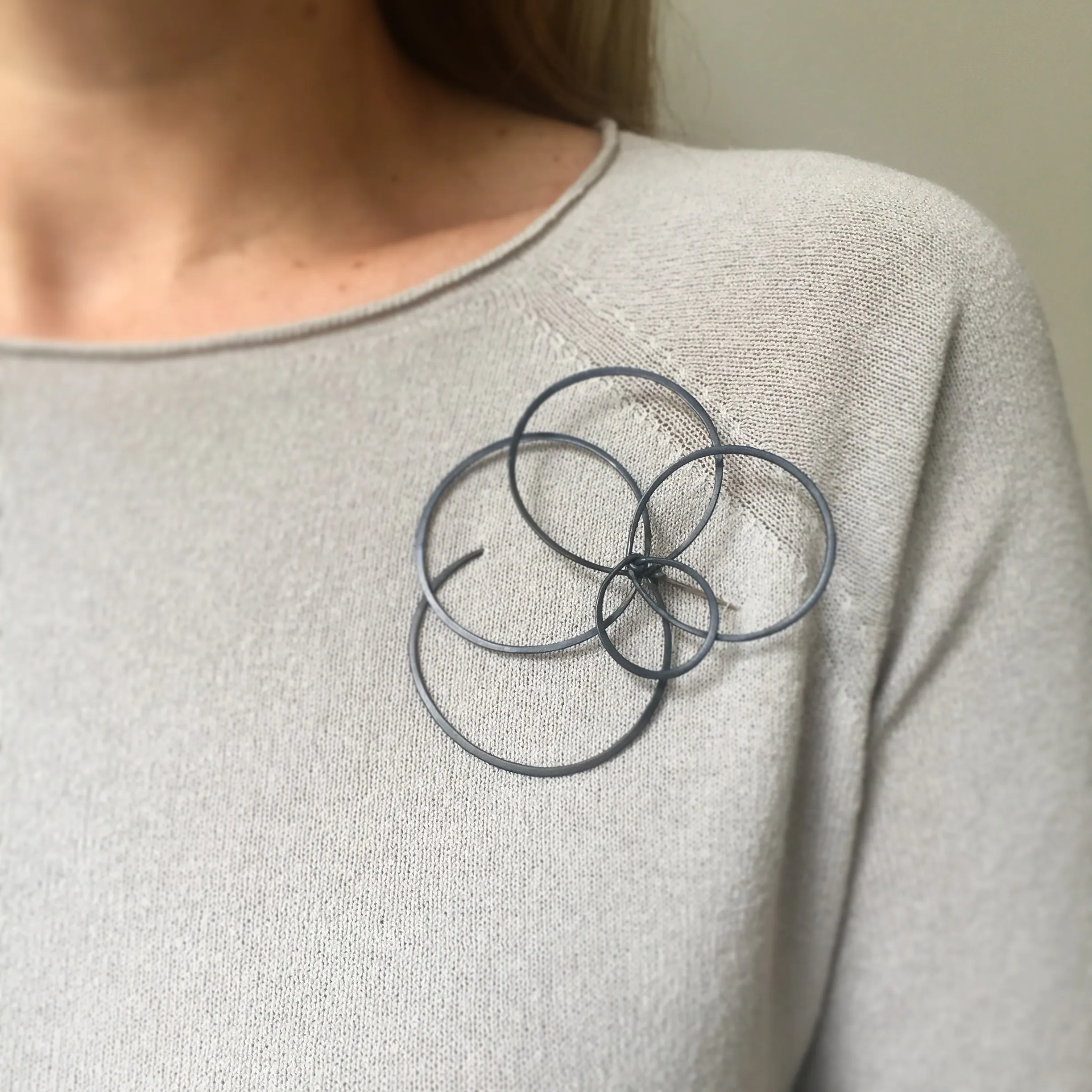 Round and Round Brooch