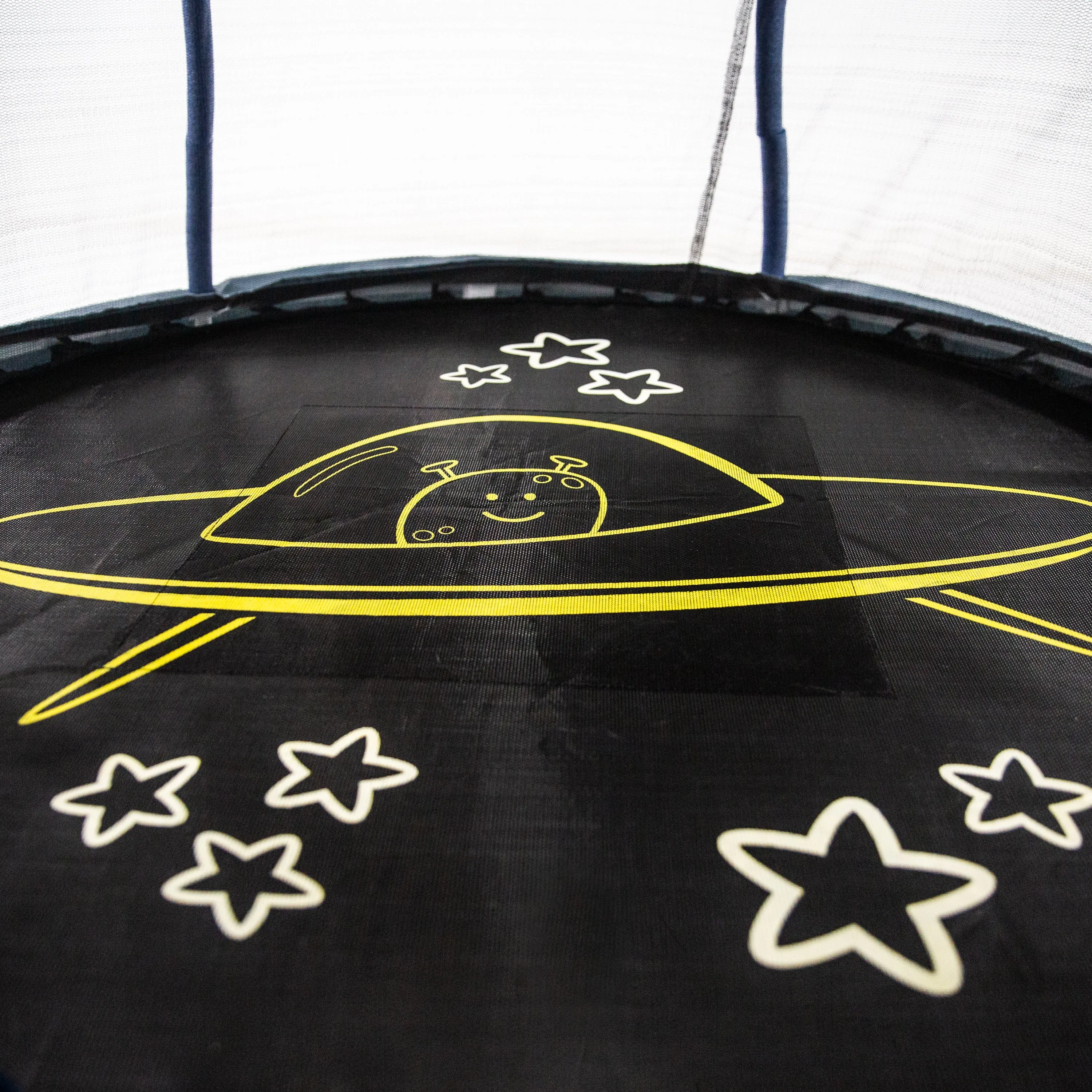 Round Space Explorer Mini Trampoline with Enclosure