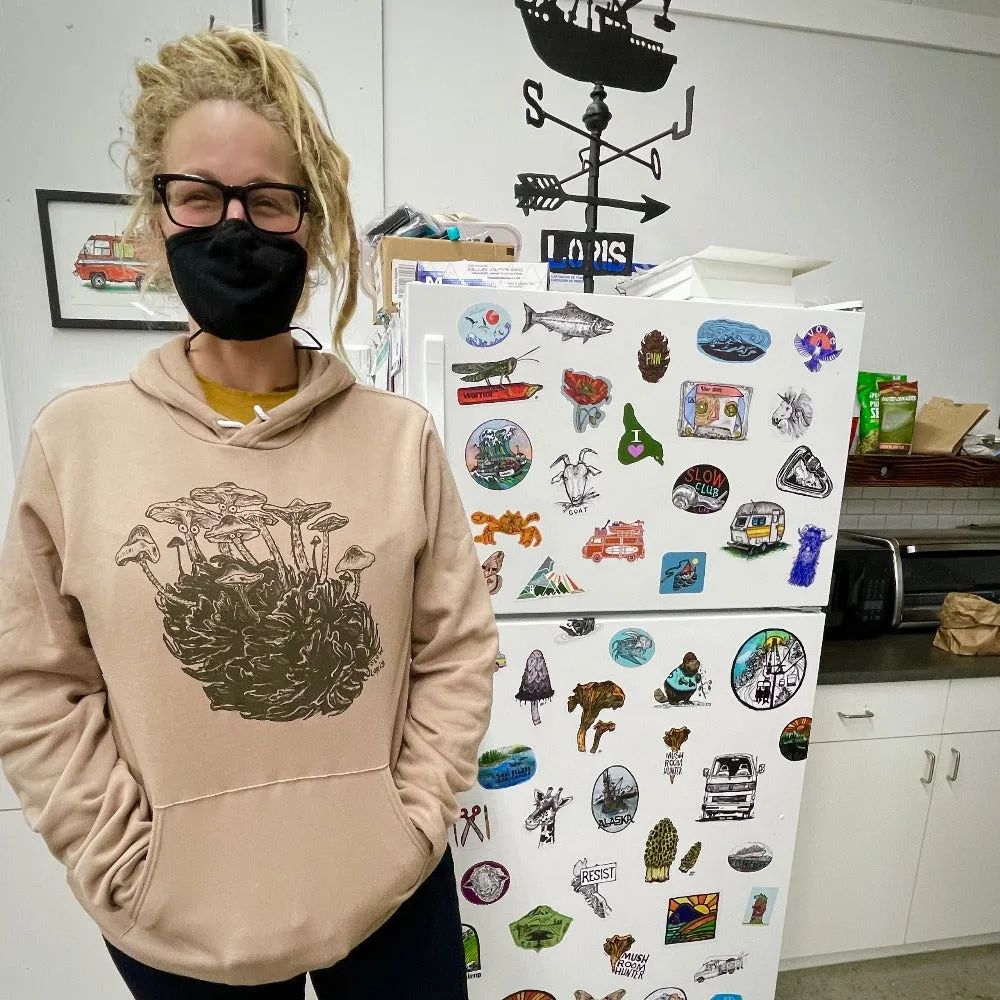Shroom-Cone Pullover Hoodie