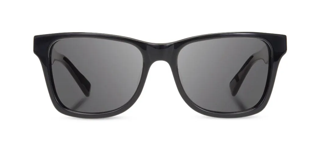 Shwood Canby XL Acetate Sunglasses - Black/Ebony - Grey Polarized