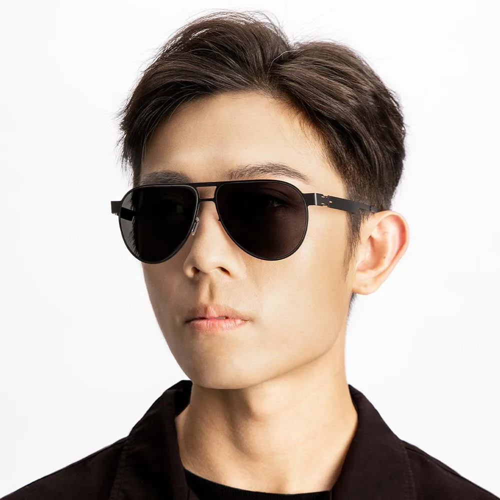 Sunglasses #2.4, Aviator, black