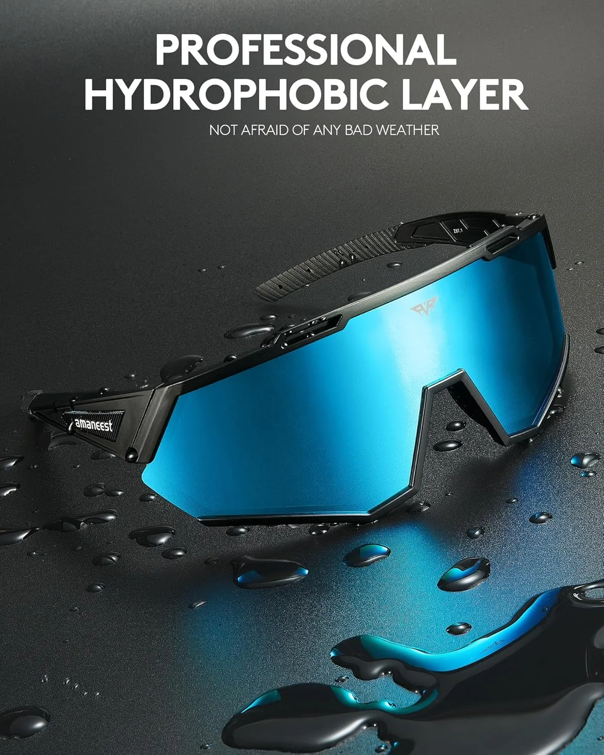 Sunglasses UV Protection Cycling Sunglasses for Men and Women,Impact Resistance Z87.1 for Construction