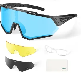 Sunglasses UV Protection Cycling Sunglasses for Men and Women,Impact Resistance Z87.1 for Construction