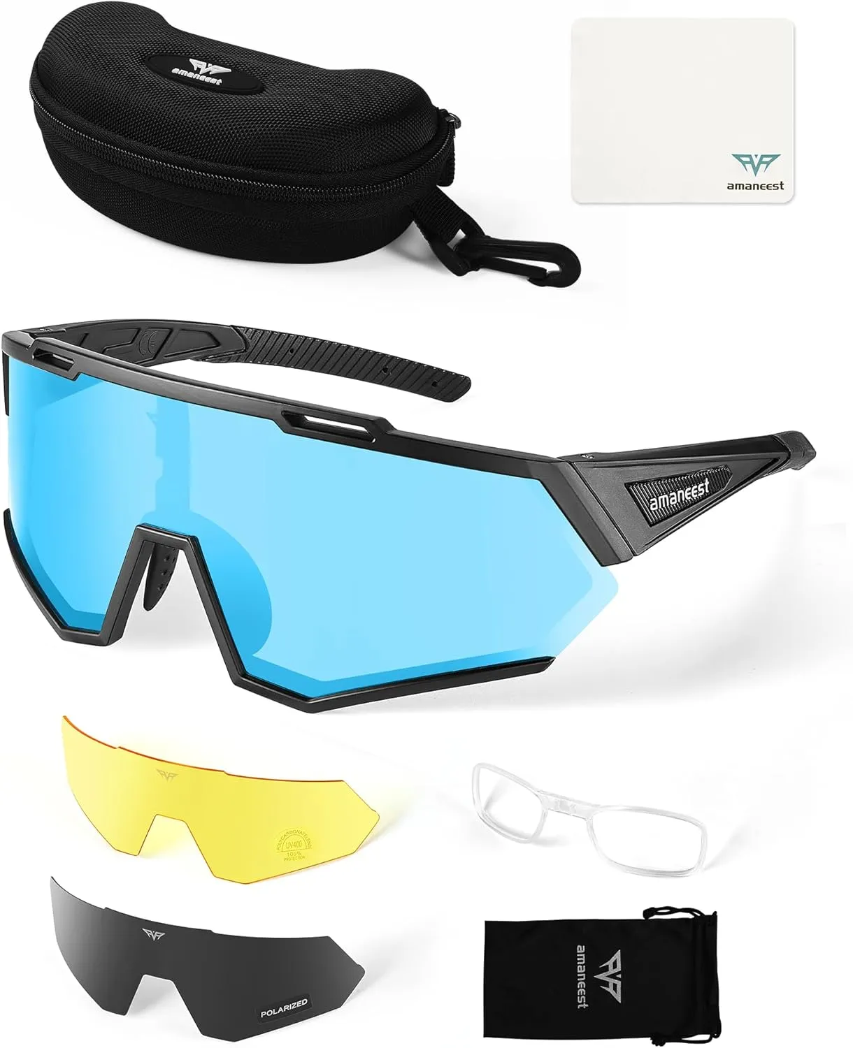 Sunglasses UV Protection Cycling Sunglasses for Men and Women,Impact Resistance Z87.1 for Construction
