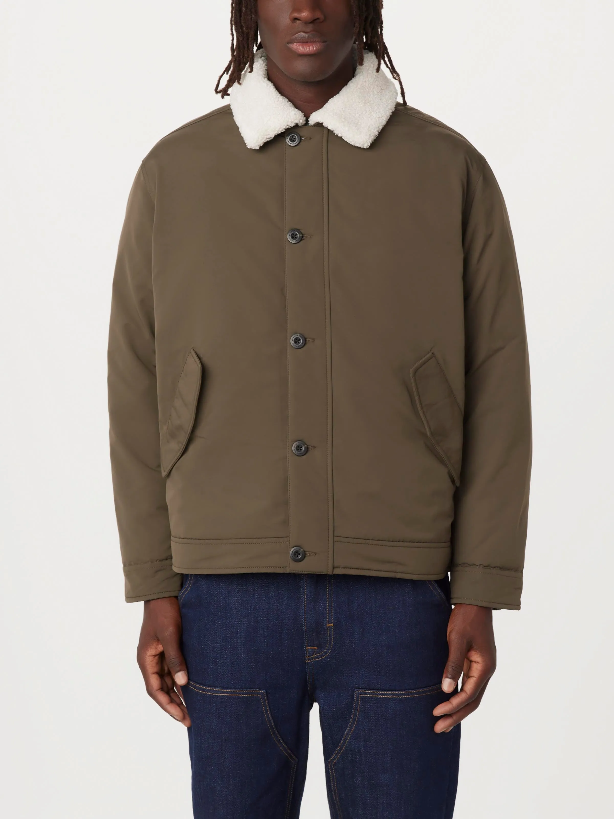The Aviator Jacket in Dark Taupe