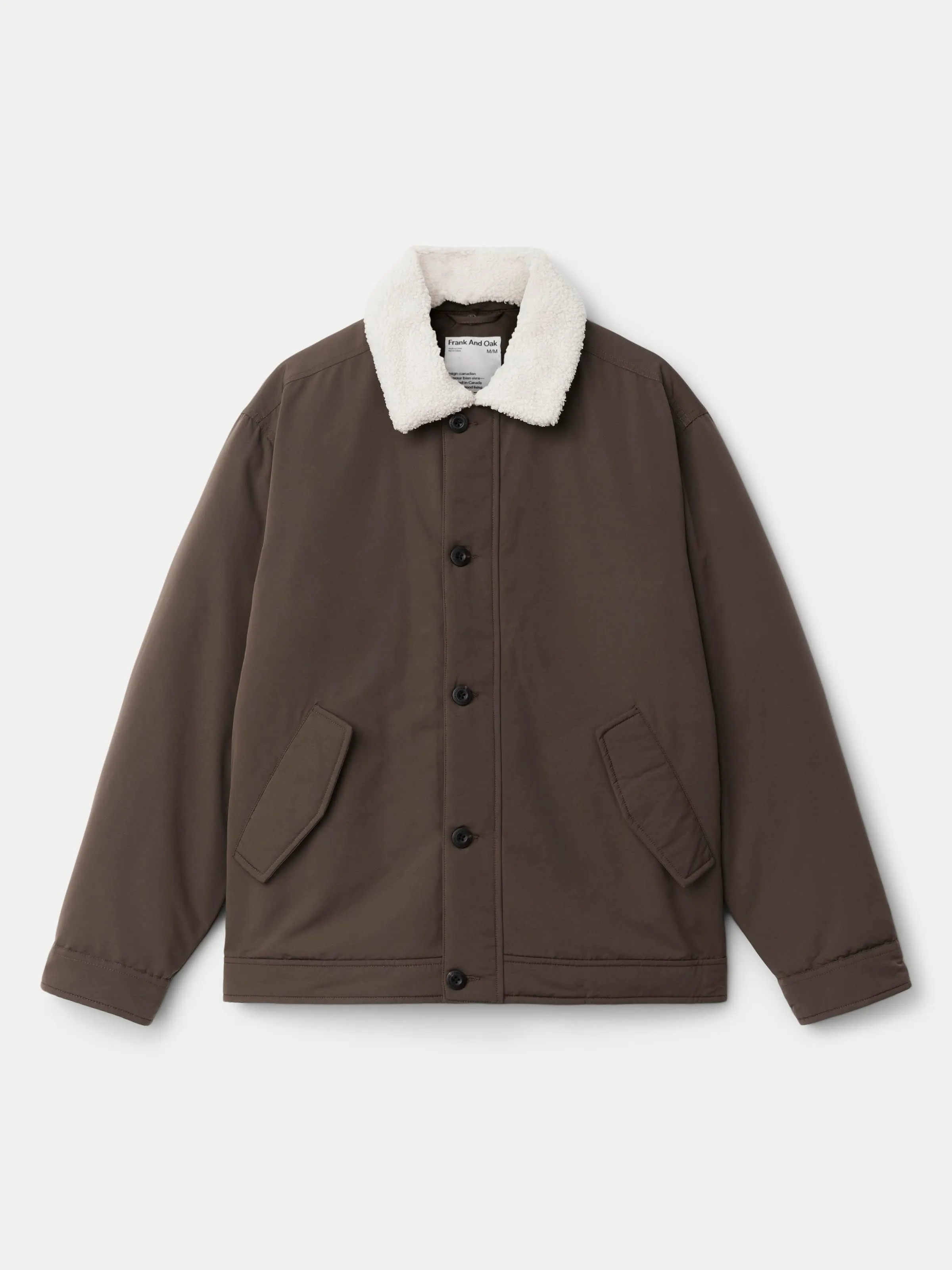 The Aviator Jacket in Dark Taupe