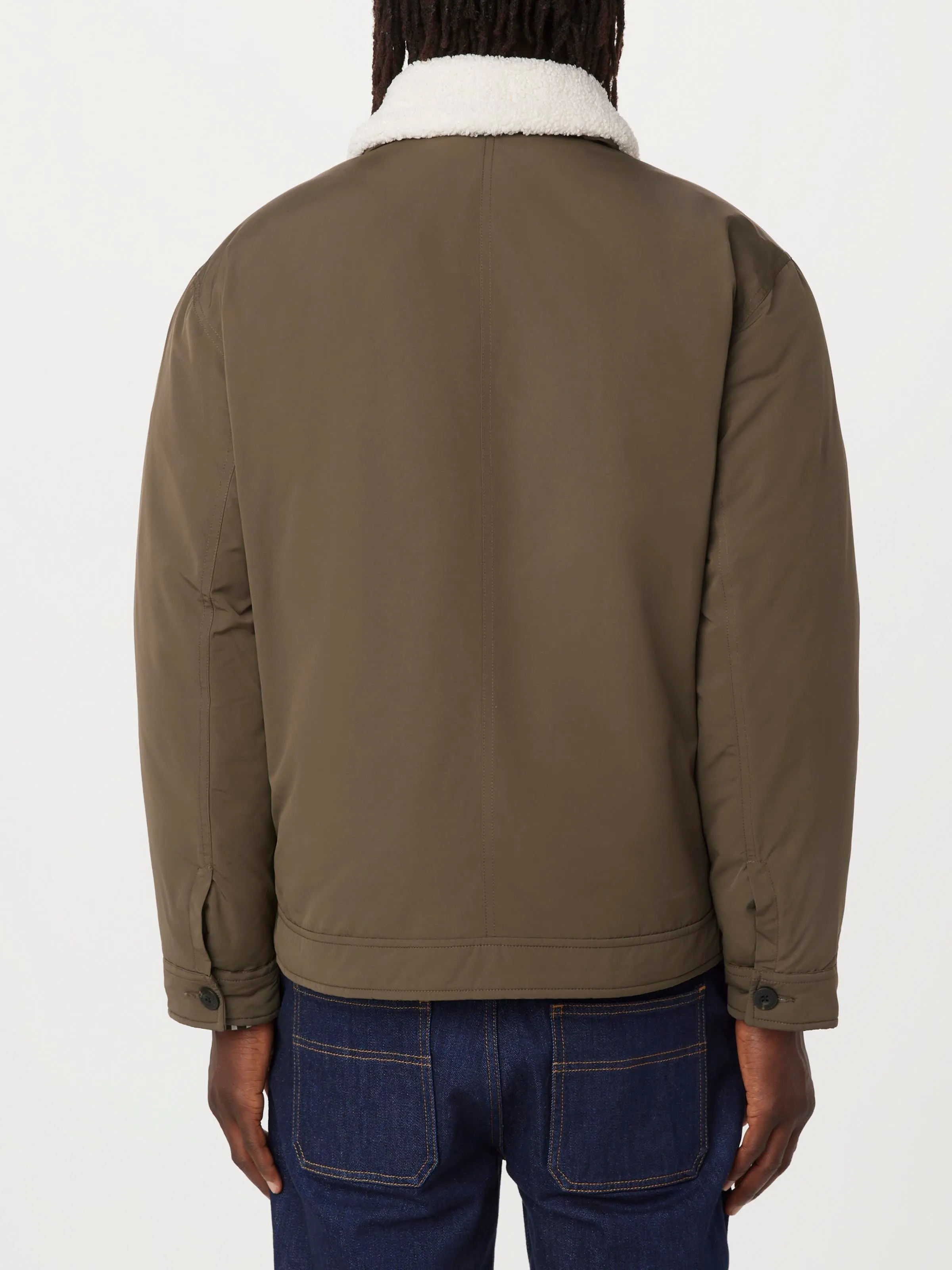 The Aviator Jacket in Dark Taupe