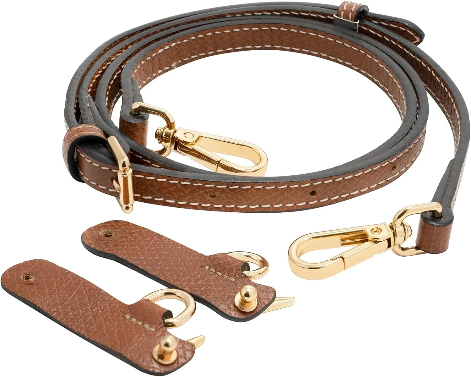 Upgraded Leather Purse Straps for Longchamp Mini Bag Conversion Kit, Bag Shoulder Strap Replacement Crossbody
