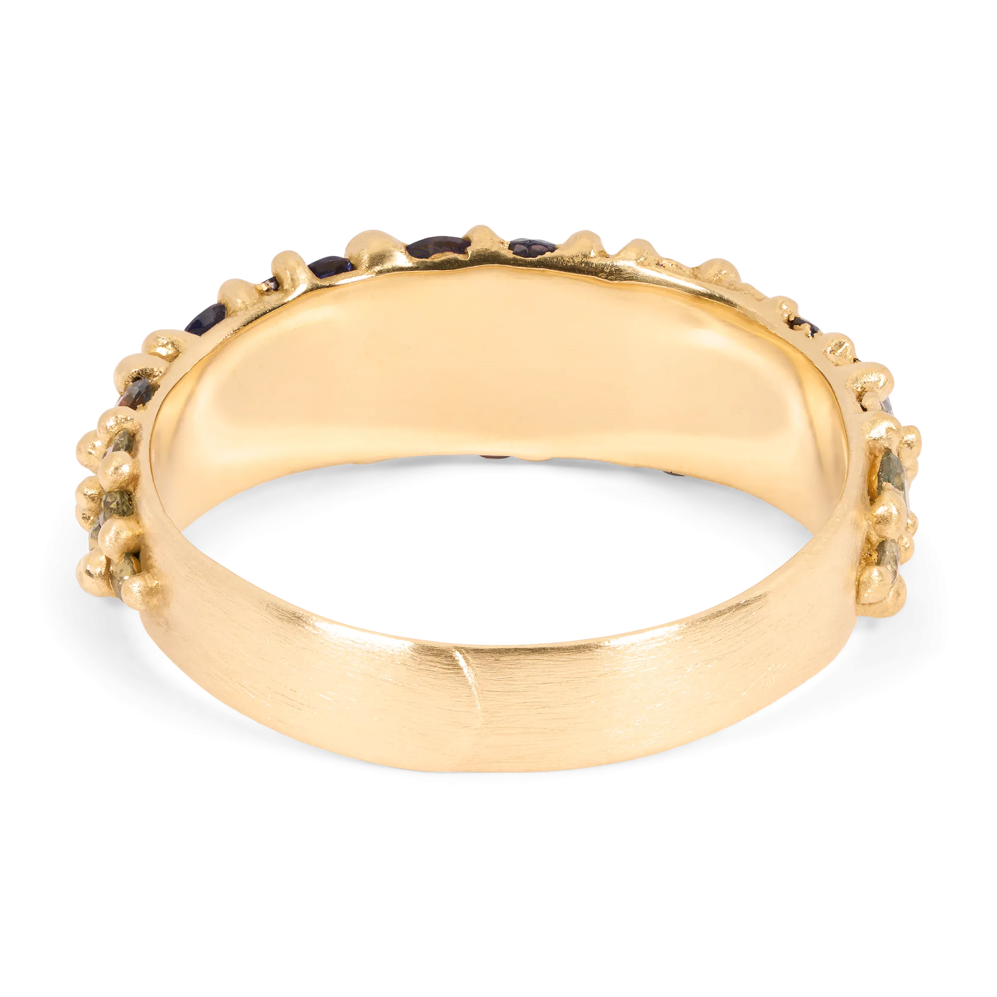 Wide Moody Mermaid River Ring - Size 7.5 - 11713