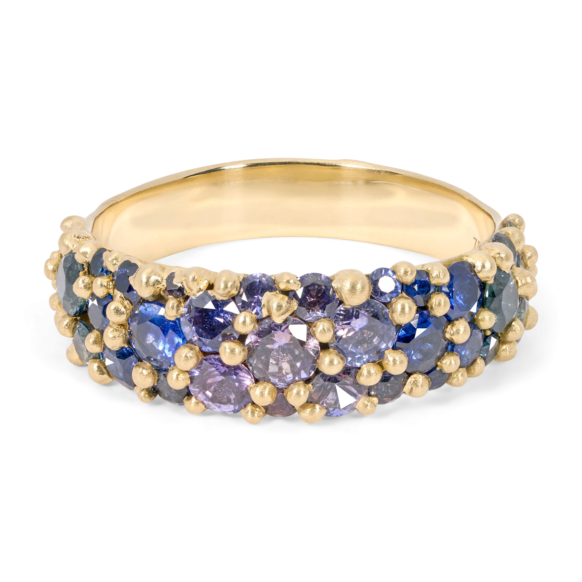 Wide Moody Mermaid River Ring - Size 7.5 - 11713