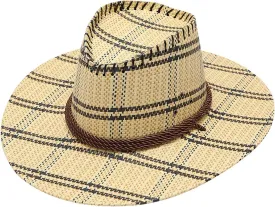 Womens Fedora Hat with Belt Buckle Classic Wide Brim Fedora Hat Floppy Panama Hat with Ring Belt Vintage Jazz Hat