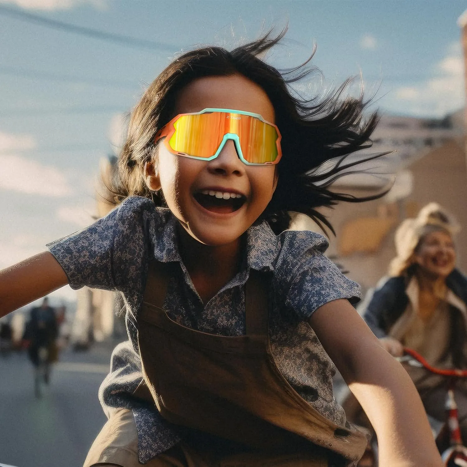 X-TIGER Kids Sunglasses Polarized Youth Baseball Sunglasses for 8-14 boys girls UV400 Sports Softball Cycling Glasses